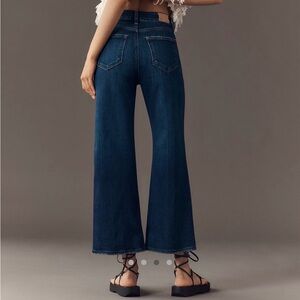 NWT PAIGE Anessa High-Rise Wide-Leg Ankle Jeans Overdrive 26 P $249